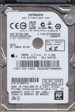 Hitachi Travelstar 5K750 500GB SATA 2.5 OEM HDD HTS547550A9E384 picture