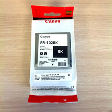 Genuine Canon PFI-102BK BLACK Ink Tank iPF500 510 600 650 720 755 765 4/2027 NEW picture