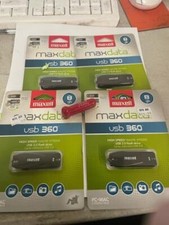 4X Maxell Max Data 8 gb USB 360 High Speed 2.0 Flash Drive PC + MAC Compatible  picture