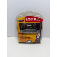 Belkin 4-Port USB Hub F5U021 Clear 12Mbps Windows XP Mac OS New Sealed picture