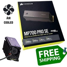 CORSAIR MP700 PRO SE 2TB Gen5 NVMe M.2 2280 SSD with Air Cooler 14000MB/s PC picture