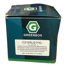 Greenbox Inkjet Cartridge 2 Pk Black, Cyon New In Box picture