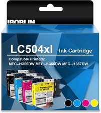 LC504XL High Yield Ink Cartridges 4-Pack for Brother MFC-J1355DW 1365DW picture
