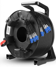 100M LC-LC Outdoor Armored Singlemode 6 Strands with Fiber Tactical Cable Reel picture