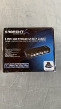 Sabrent 4-Port USB VGA KVM Switch Box, Plug & Play, LED Display picture
