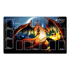 Pokemon Duel Playmat Charizard TCG CCG Play Pad Trading Card Game Mat Mousepad picture