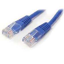 StarTech 100ft Blue Molded Cat5e UTP Patch Cable (M45PATCH100B) picture