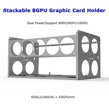 Stackable 6/8/10 GPU Slots Open Air Rack Computer Rig Frame picture