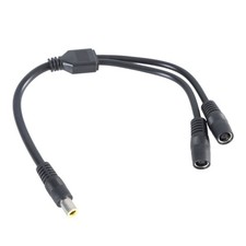 DC7909 Y Splitter Cable 7.9x5.5mm Solar Panel 1 Male to 2 Female Power Cord picture