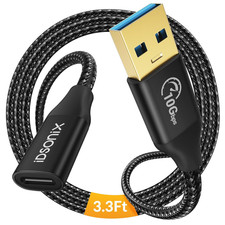 Idsonix USB C Female to Male Adapter - 3.3Ft, USB a to C Adapter, USB 3.1 Gen 2 picture