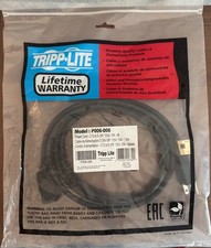 Tripp Lite P006-006 6FT Computer Power Extension Cord Cable 10A 18AWG 5-15P C13 picture