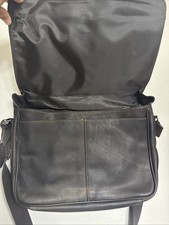 Wilsons leather messenger Laptop bag briefcase black picture