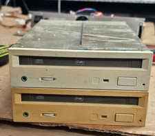2x Lot - Vintage Retro Rare Sony CDU535-01 6x IDE Internal CD-ROM Drive / Caddy picture