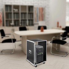 16U Server Rack Open Frame Rolling Network Data Rack 19 inch With Casters 4 Post picture