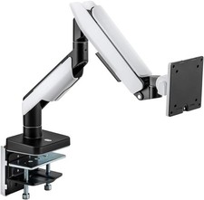 POUT Eyes 19 Single Monitor Arm Mount White Adjustable VESA - NEW picture