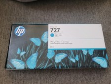 HP DesignJet 727 Cyan Ink Cartridge 300ml Genuine/Original F9J76A picture