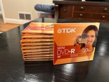 11 Pack TDK Mini DVD-R 30 Minute Video Disc with Hard Cases BRAND NEW picture