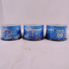 Optimum CD-R CD Recordable 48x 700MB 80 Min Three 50 Packs New and Sealed picture