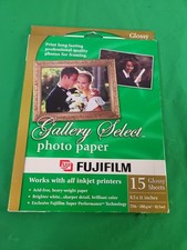 Fugi Film Gallery Select Photo Paper 15 Glossy 8.5 X 11 GlossySheets  picture