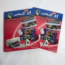 Invent It Ink Jet Mousepad Kit Lot Of 2 New and Selaed Kits picture
