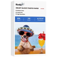 Koala 36lb  Glossy Photo Paper 8.5x14 Legal size  100PK Inkjet Printer Brochure picture