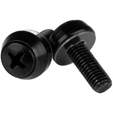 StarTech M6 x 12mm - Screws - 50 Pack, Black picture