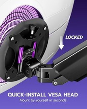 BLACK - ARES WING SINGLE MONITOR MOUNT picture