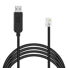 Meade 505 Telescope to PC Control Cable CP2102 RS232 RJ10 Serial 9.8ft, Black picture