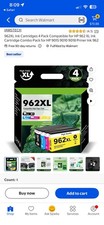 962XL Ink Printer Cartridge 4-Pack BLK/Cyan/Mag/Yell picture