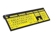 LogicKeyboard XL Print PC Slim Line NERO Keyboard USB LKB-LPBY-BJPU-DE picture