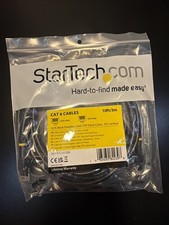 StarTech.com C6PATCH10BK10ft Black Molded Cat6 UTP Patch Cable RJ45 ETL New picture