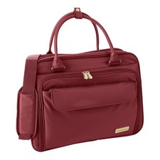 *Samantha Brown Carry All Bag / Satchel / Laptop Bag—Burgundy—NO PACKING CUBES picture
