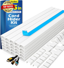 315In Cord Hider Kit, Paintable Cable Raceway, Cord Covers for Wires on Wall, Co picture