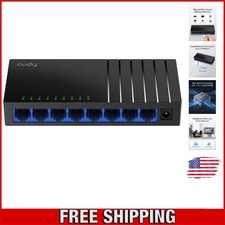Reliable 8-Port Ethernet Network Switch - Simple Setup & Versatile Compatibility picture