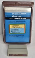 Texas Instruments TI-99/4A Personal Report Generator Command Module Cartridge EX picture