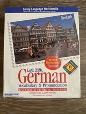 Vintage German Language Learning Software CD-ROM Sealed Windows 3.1 Living picture