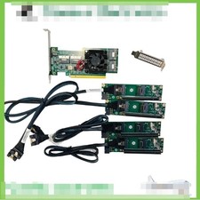 PLX8749 PCI Express x16 to 4x SFF-8654 8I Adapter PCI-E X8 + 4*Baseplate 4*Cable picture