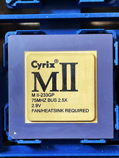 Cyrix MII-233GP socket 7 antique 586 CPU high collectible value picture