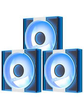 DM8 3-Pack 120Mm PC Case Fan, Infinity Mirror Case Fans, PWM ARGB Sync, 1600RPM picture