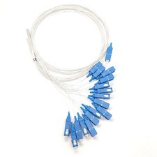 FTTH 1x16 0.9mm Steel Tube Optical Fiber Splitter PLC Splitter SC UPC Connector picture