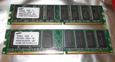 Samsung 1 GB ( 512 MB x2 ) DIMM DDR Memory M368L6423DTM-CB3 PC2700 picture