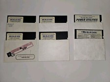 Lot of 6 Vintage Floppy Disks Software Big Blue Disk 5.25