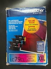 Brother LC79 XXL 3 Pack Cyan Magenta Yellow Color Ink Cartridges 8477/OB picture