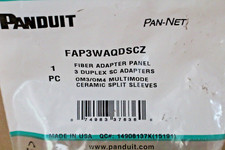 PANDUIT FAP3WAQDSCZ Fiber Adapter Panel 3 Duplex SC Adapters picture