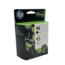 Genuine HP 98 Black & 95 Tri-Color Ink Cartridge Combo Pack OEM Sealed 12/2015 picture