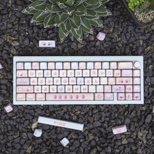 MOA Strawberry Rabbit 133-keys Mechanical Keyboard Keycap Cute Personality PBT picture
