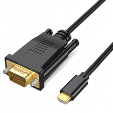 USB C to VGA Cable 3FT, Source Type-C to VGA Monitor Display Cable | picture