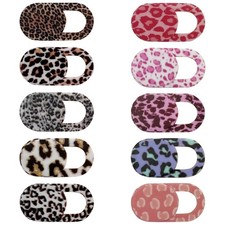 Leopard Print Webcam Cover Slide, Stylish Privacy Blocker for Laptops, Phones... picture