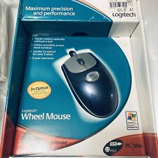 LOGITECH 2X Optical Wheel Wired Mouse 930495-0403 Rare 2001 NEW & SEALED picture