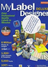 My Label Designer 8 Deluxe PC CD print manage inventory printing tool layout '05 picture